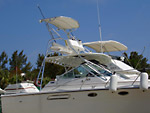 Custom tuna tower installed on the destination boat