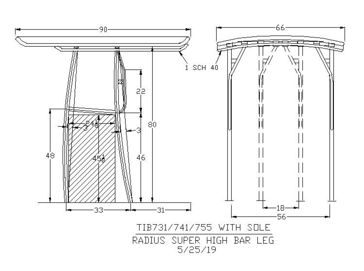 SUPER Radius Fiberglass MK2 alternate leg-set blueprint