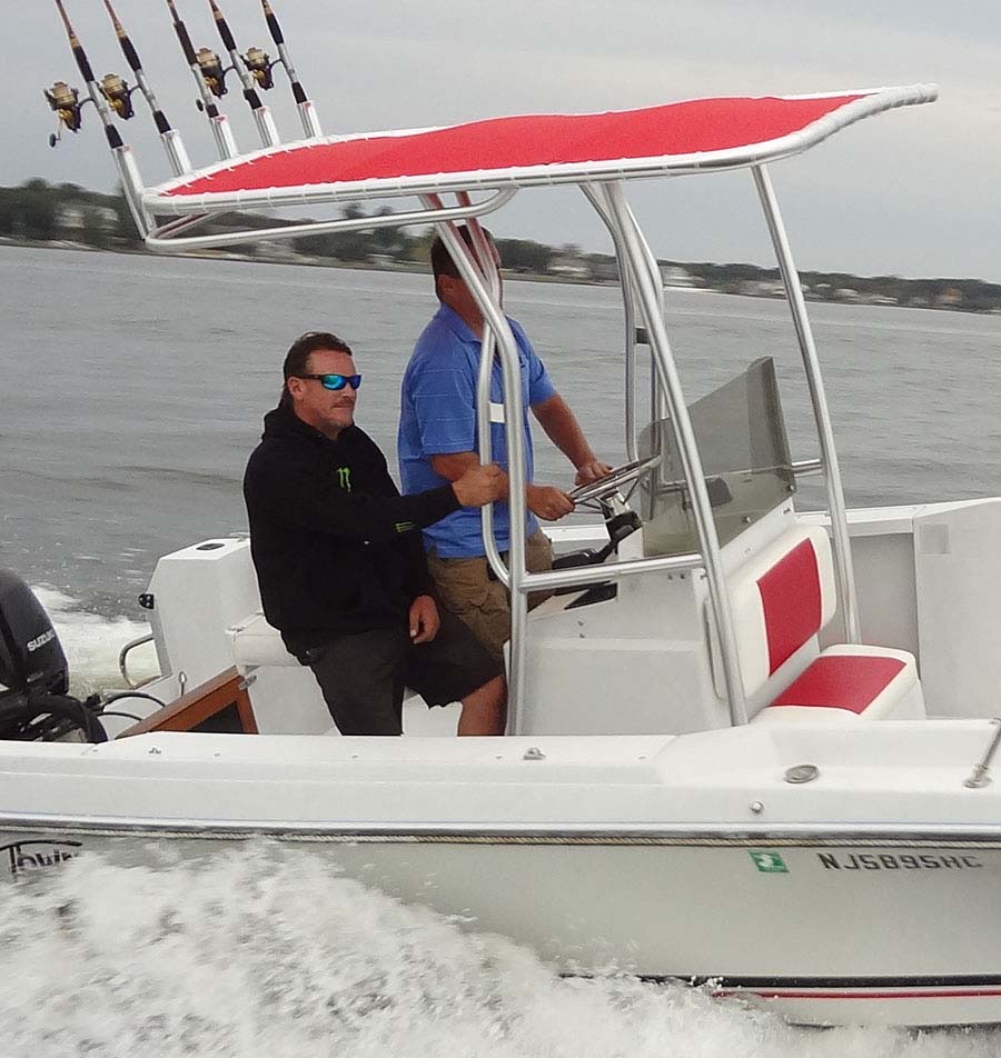 Radius Pro T-Top in Sunbrella configuration
