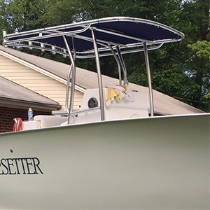 Super Radius T-Top in Sunbrella configuration