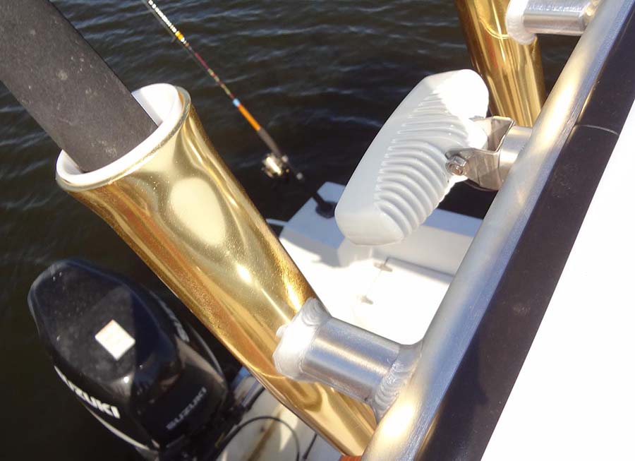 Rod holder detail on Super Radius T-Top